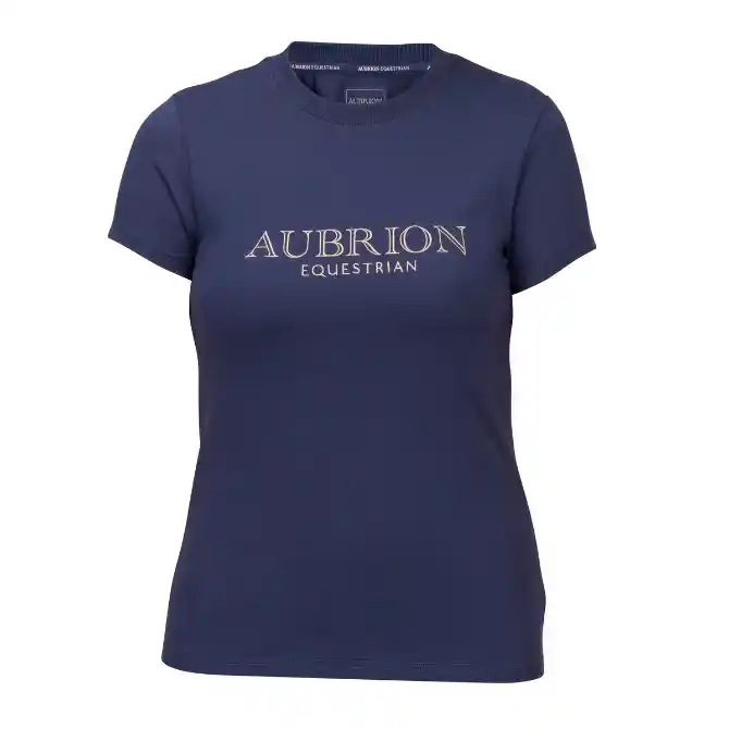 Shires Aubrion Ladies Equestrian T Shirt Midnight