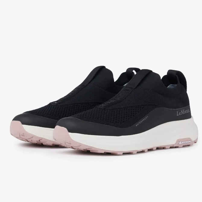 LeMieux Ladies Kanta Slip On Waterproof Trainers Black
