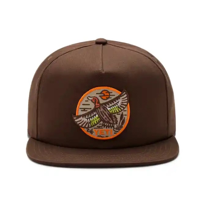 Yeti Built For The Wild Duck Flat Brim Hat Dark Brown