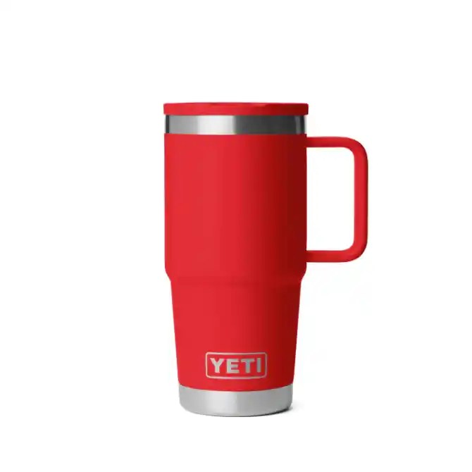 Yeti Rambler 20 Oz Travel Straw Mug Rescue Red
