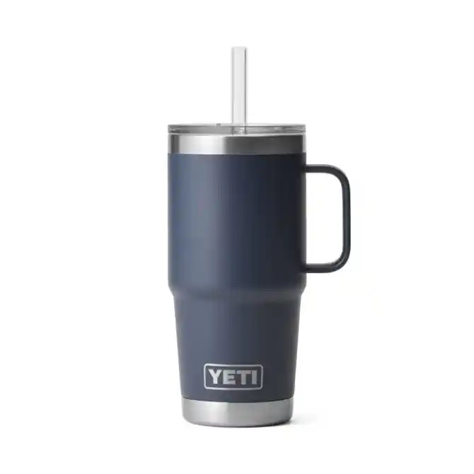 Yeti Rambler 25 Oz Straw Mug Navy