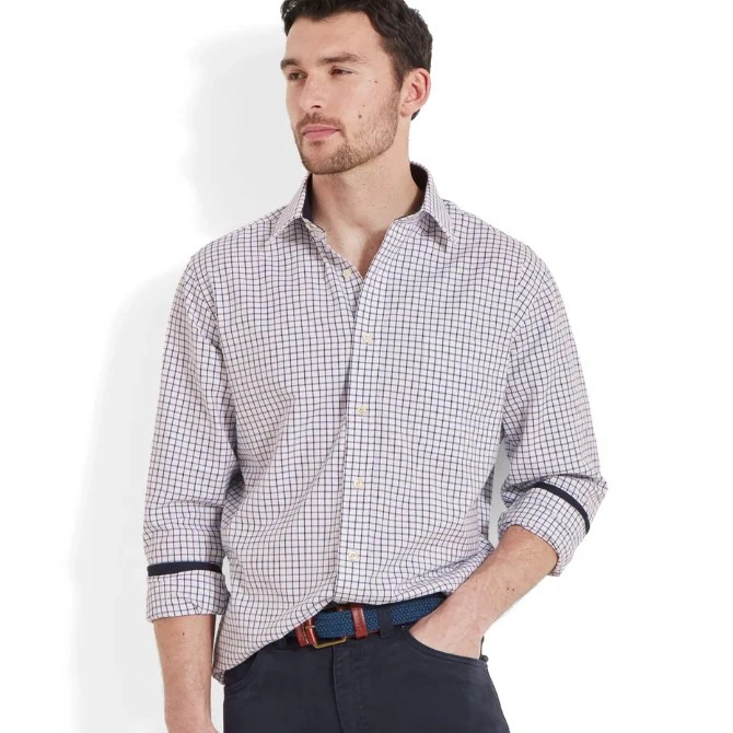 Schoffel Mens Cambridge Classic Shirt Dark Navy