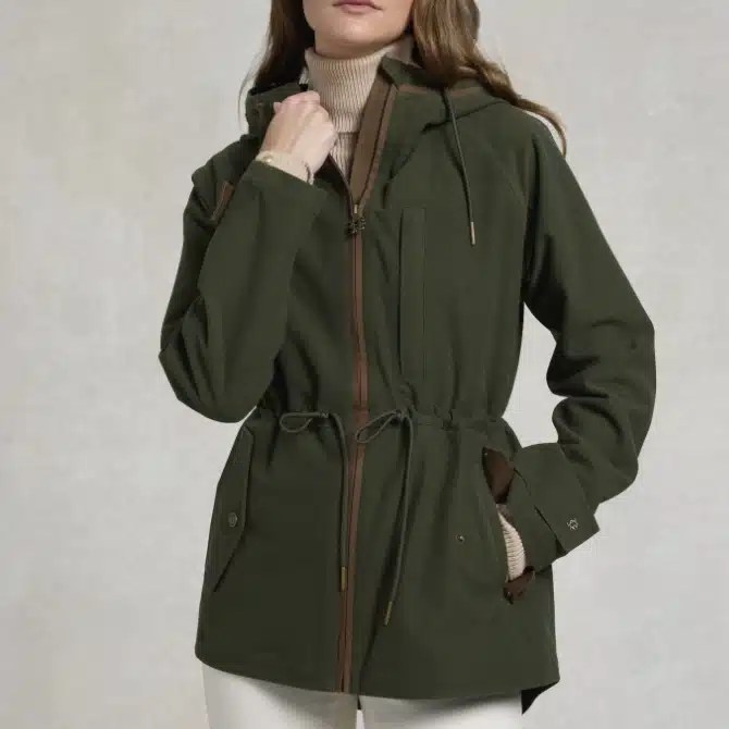 Holland Cooper Ladies Country Parka Khaki