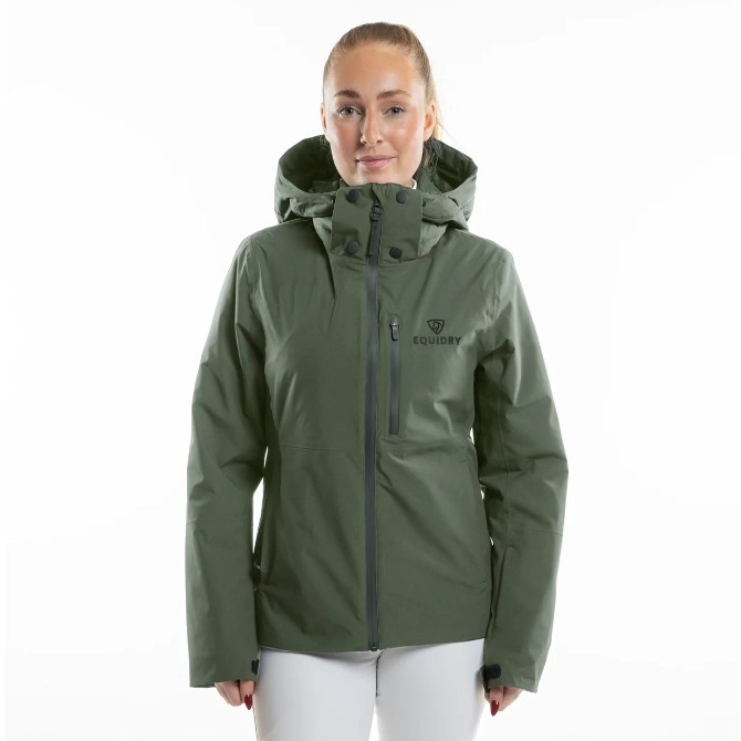 EquiDry Ladies Iris Waterproof Riding Jacket Gree