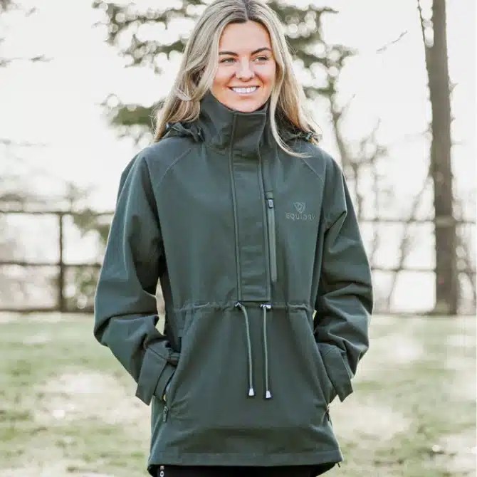 EquiDry Ladies Nevada Waterproof Smock Green