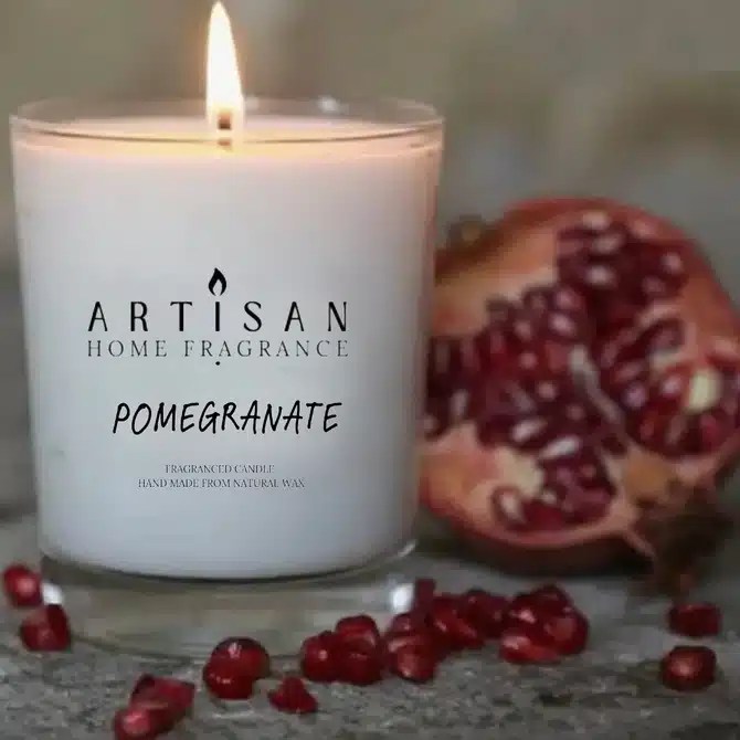 Artisan Home Fragrance Pomegranate Votive Candle