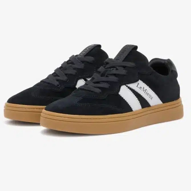 LeMieux Ladies Stockbridge Suede Lifestyle Trainers Black