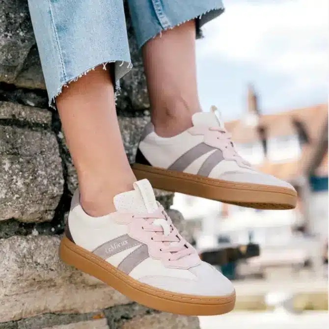 LeMieux Ladies Stockbridge Suede Lifestyle Trainers Stone