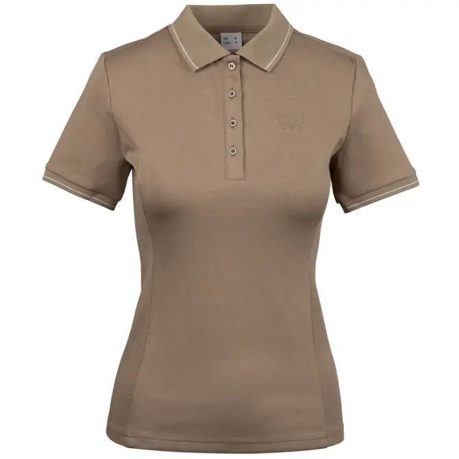 Woof Wear Ladies Tech Polo Shirt Stone