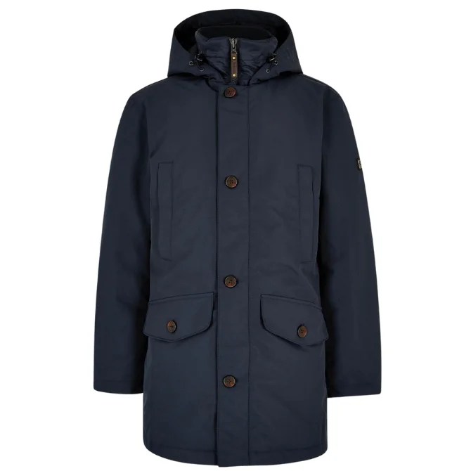 Dubarry Mens Urlingford Down Parka Waterproof Jacket Navy