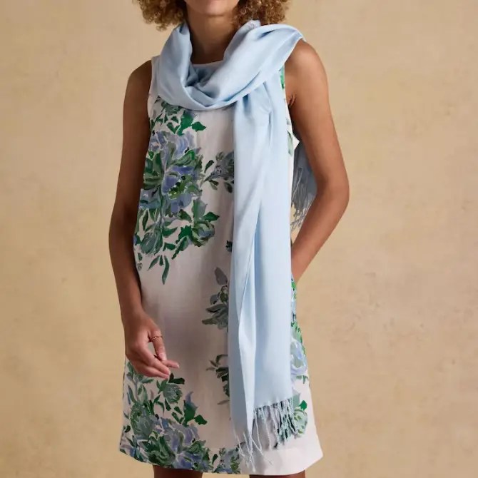 Joules Ladies Ascot Scarf Blue