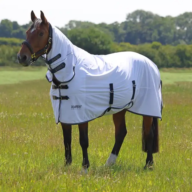 Shires Tempest Original Fly Combo Rug White Navy