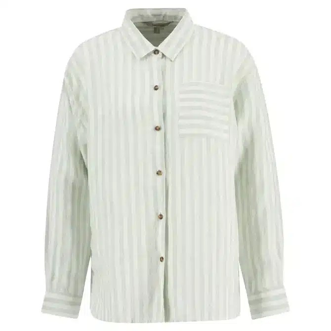 Barbour Ladies Annie Shirt Spearmint Stripe