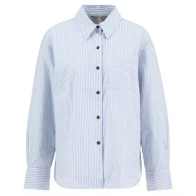 Barbour Ladies Polly Striped Shirt Chambray Stripe