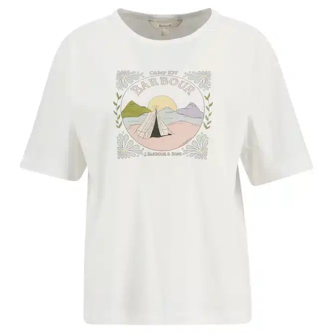 Barbour Ladies Orla T-Shirt White