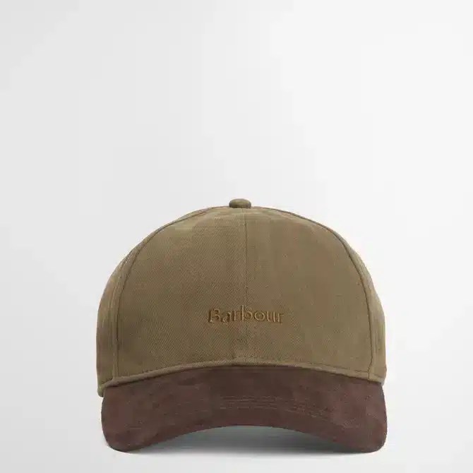 Barbour Mens Langdale Cap Olive/Brown