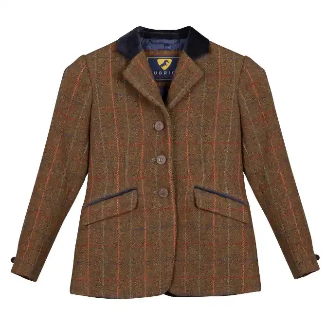 Shires Aubrion Childrens Saratoga Jacket Rust Check