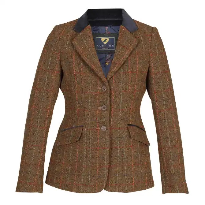 Shires Aubrion Ladies Saratoga Jacket Rust Check