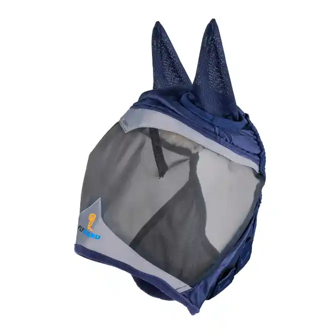 Shires FlyGuard Pro Fine Mesh Fly Mask With Ears Navy