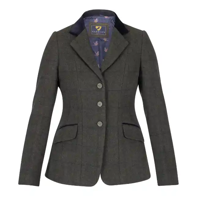 Shires Ladies Aubrion Saratoga Jacket Elm Green Check