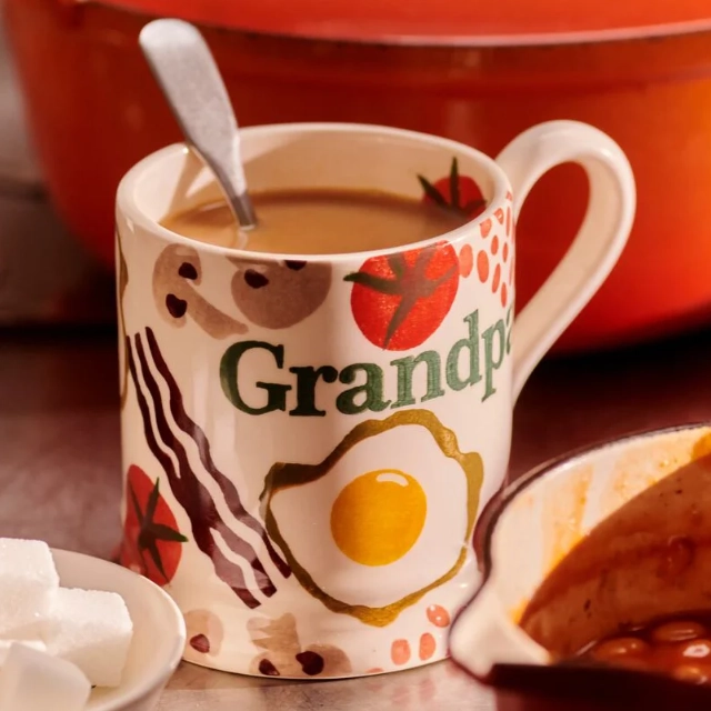 Emma Bridgewater Breakfast Grandpa 1/2 Pint Mug