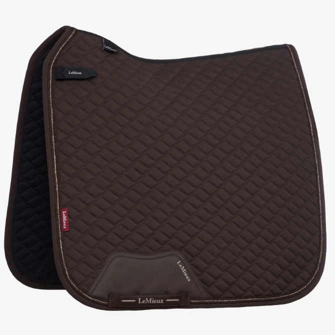 LeMieux Brilliance Dressage Square Saddle Pad Espresso