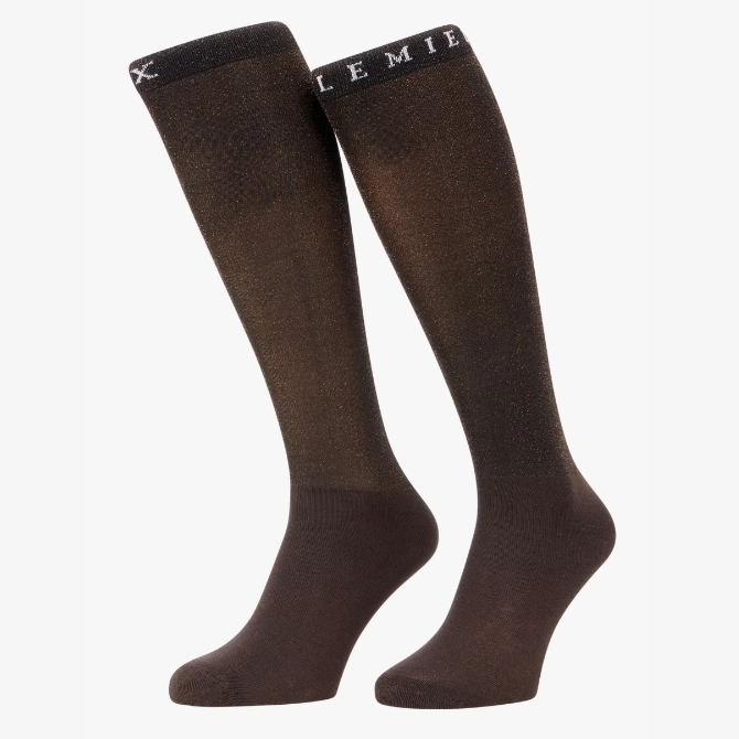LeMieux Brilliance Competition Socks Espresso