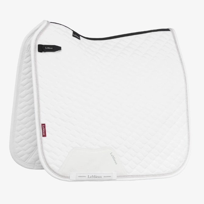 LeMieux Brilliance Dressage Square Saddle Pad White