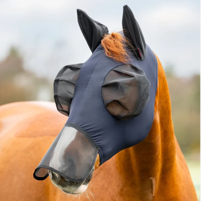LeMieux Bug Relief Full Fly Mask Navy