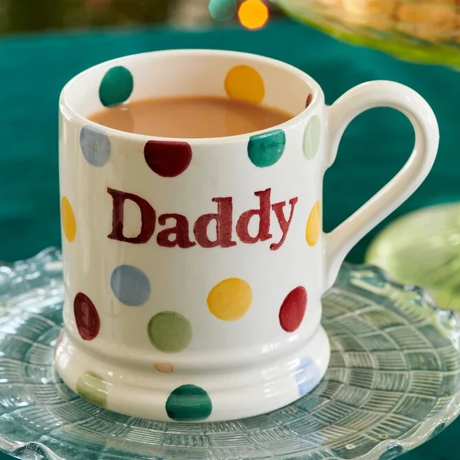 Emma Bridgewater Half Pint Mug Polka Dot Daddy