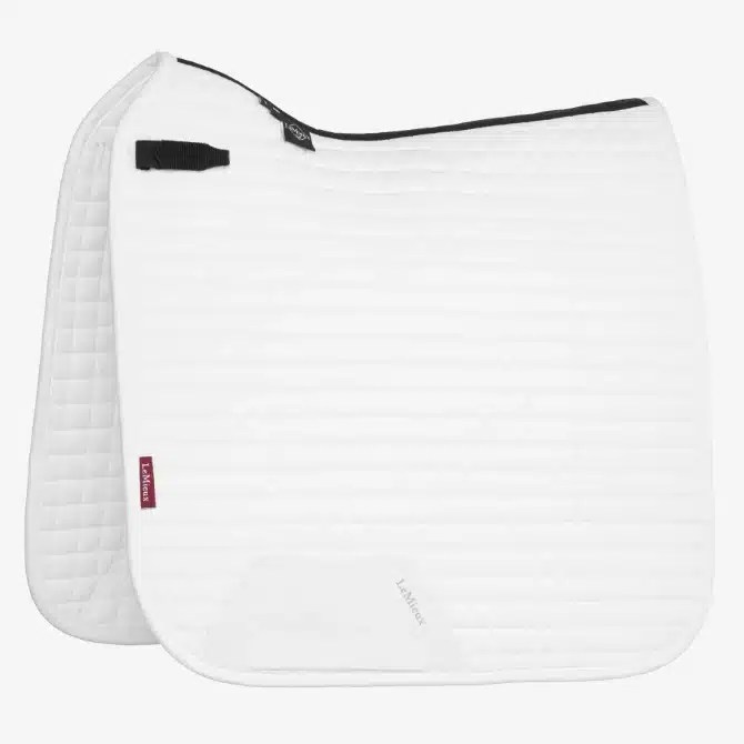 LeMieux Suede Dressage Saddle Pad White