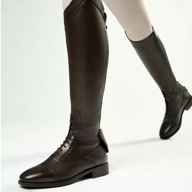 LeMieux Ladies Long Leather Field Riding Boots Brown