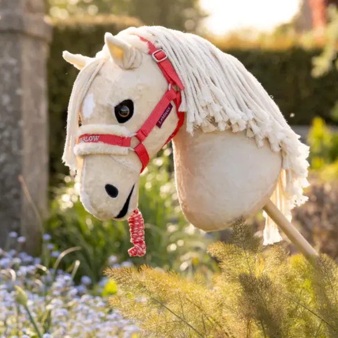 LeMieux Harlow Hobby Horse Headcollar & Leadrope Coral Crush