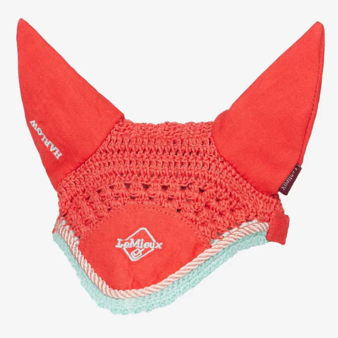 LeMieux Harlow Hobby Horse Fly Hood Coral Crush
