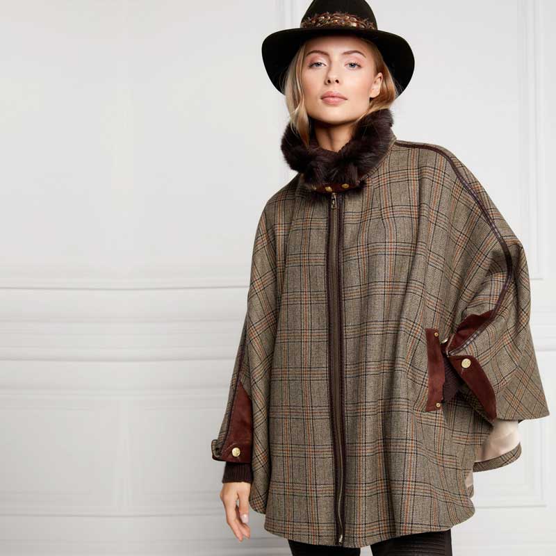 Holland Cooper Chiltern Cape Bourbon Tweed