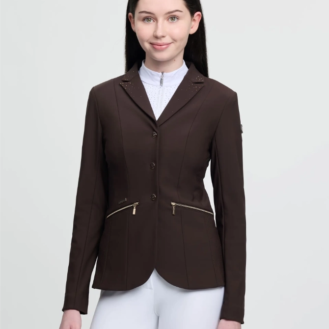 LeMieux Childrens Junior Pro Show Jacket Espresso