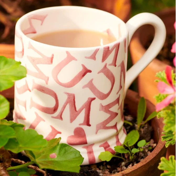 Emma Bridgewater Half Pint Mug M.U.M Pink