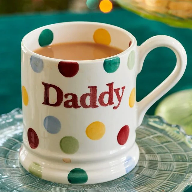 Emma Bridgewater Polka Dot Daddy 1/2 Pint Mug