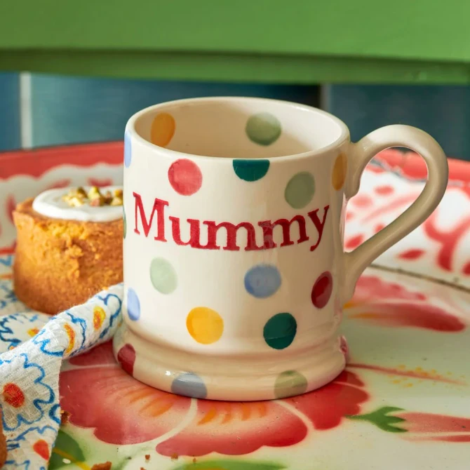 Emma Bridgewater Half Pint Mug Polka Dot Mummy