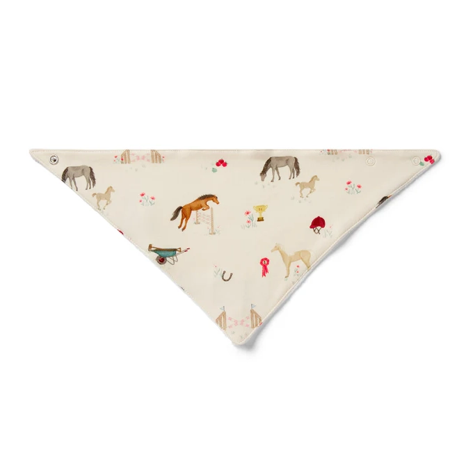 Eleanor Charles Pony Print Bib