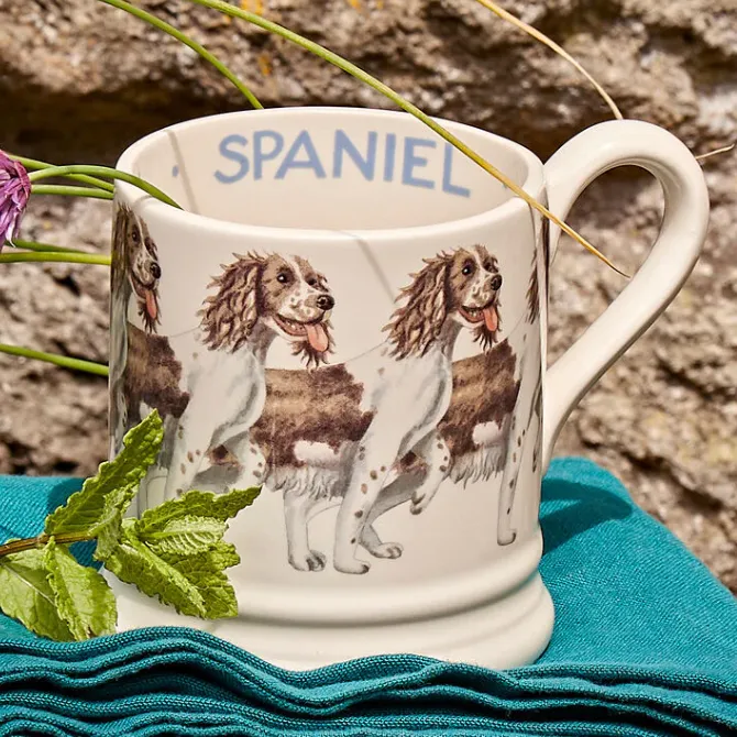 Emma Bridgewater Half Pint Mug Brown & Cream Spaniel