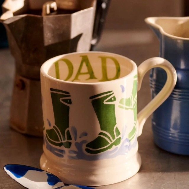 Emma Bridgewater Wellies Dad 1/2 Pint Mug