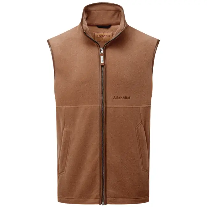 Schoffel Mens Oakham Fleece Gilet Toffee