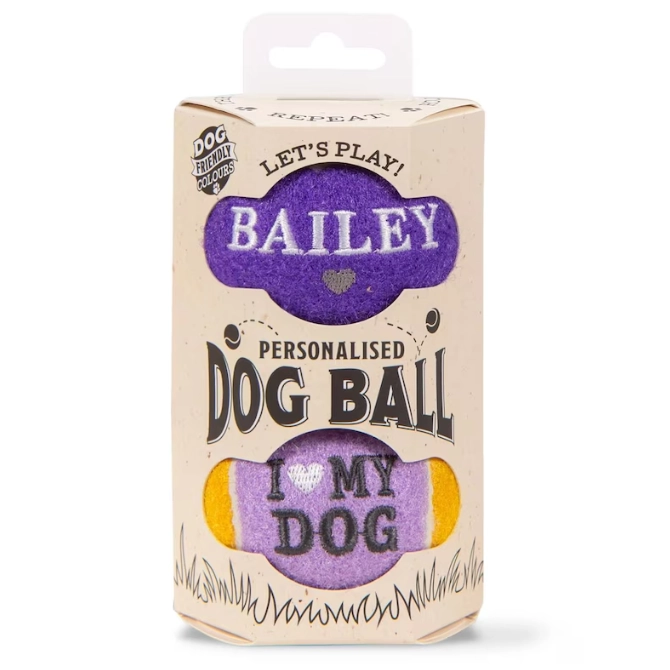History & Heraldry Dog Ball Set - Bailey
