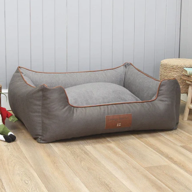 George Barclay Beckley Orthopaedic Blend Walled Dog Bed Anthracite/Ash