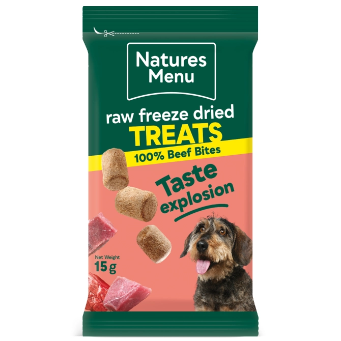 Natures Menu Dog Treats Freeze Dried Beef Bites
