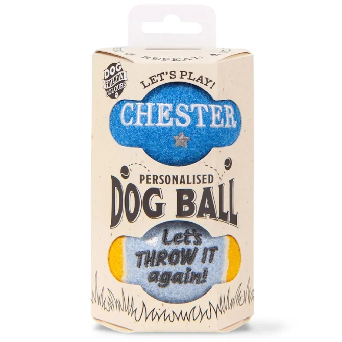 History & Heraldry Dog Ball Set - Chester