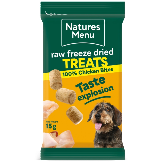 Natures Menu Dog Treats Freeze Dried Chicken Bites