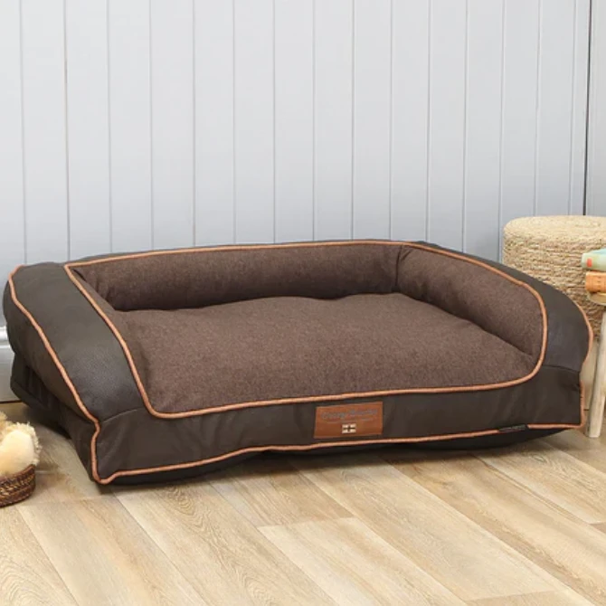 George Barclay Hythe Orthopaedic Blend Dog Sofa Bed Walnut