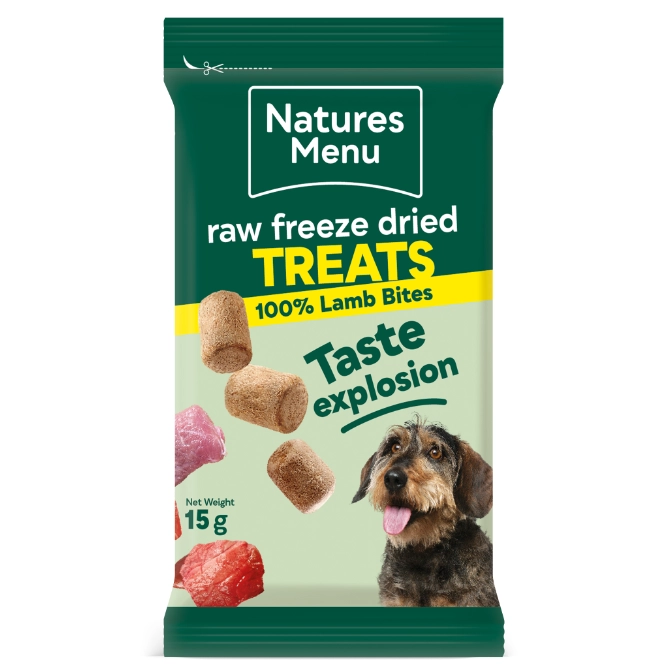 Natures Menu Dog Treats Freeze Dried Lamb Bites